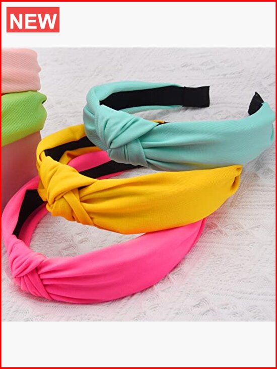 15 Pack Top Knot Headbands, Cross Knot Headband, Wide Cloth Knot Headbands main image 5